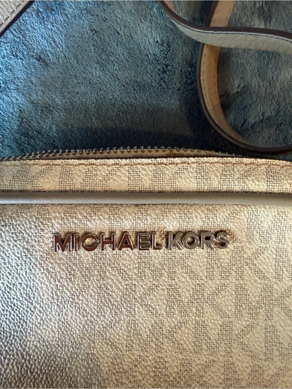 Michael Kors Metallic Gold Crossbody Bag